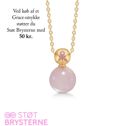 Mads Z - Støt Brysterne - Grace Halskæde i guldbelagt sølv - 2226201