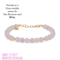 Mads Z - Støt Brysterne - Grace armbånd i forgyldt sølv - 2256201