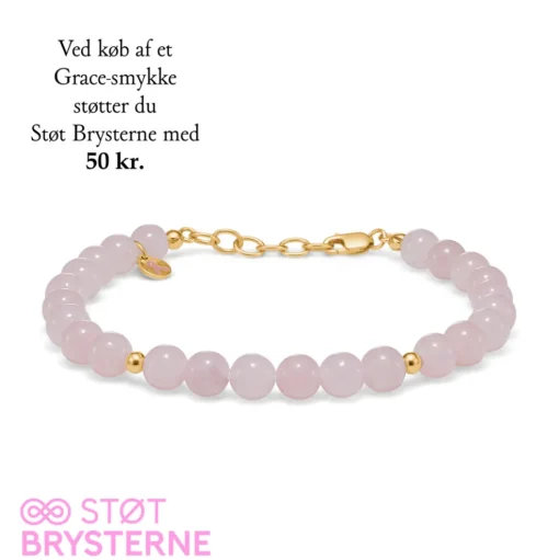 Mads Z - Støt Brysterne - Grace armbånd i forgyldt sølv - 2256201