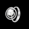 Mads Z - Swirl ring i sterling sølv med kulturperle - 2143083