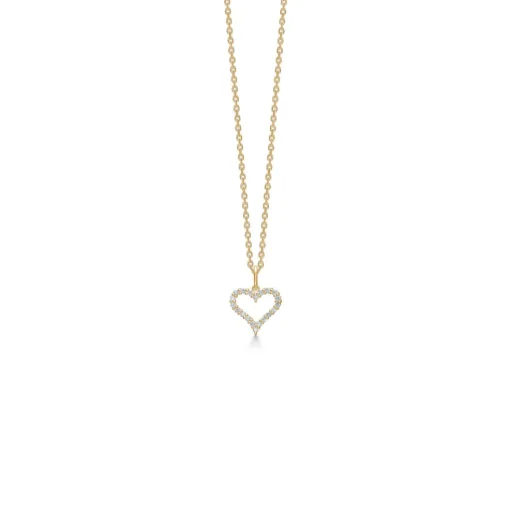 MadsZ - 14 kt guld Tender Heart vedhæng med diamanter - 1531320