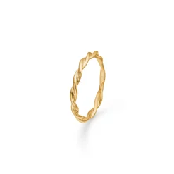 MadsZ 14 karat guld poetry twist ring - 1540025