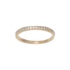 Nordahl - 8 karat guld alliance ring med sten - 108303203