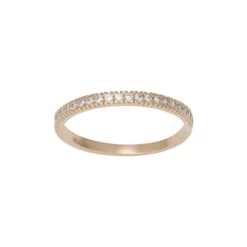 Nordahl - 8 karat guld alliance ring med sten - 108303203