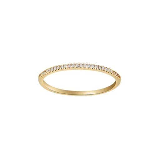 Nordahl - 14 karat guld alliancering med 0.05ct diamanter - 10101050500