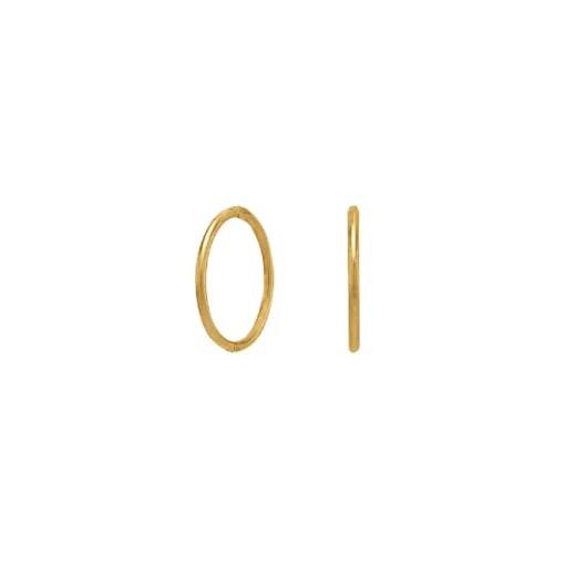 Nordahl - 8 karat guld klik creol, 9mm - 30162060300