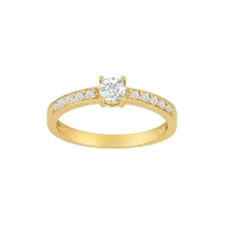 Nordahl - 8 karat guld ring med sten af zirkonia - 10428470300