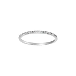 Nordahl - 14 kt hvidguld alliancering med diamanter - 10101050600