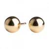 Nordahl - Forgyldt ørering med kugle, 5mm blank - 30252505900
