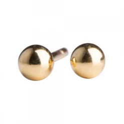 Nordahl - Forgyldte kugle ørestikker, 3mm - 30252385900