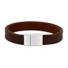 Nordahl - Herre armbånd i brunt læder - 809703192