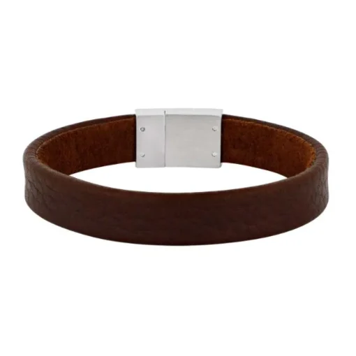 Nordahl - Herre armbånd i brunt læder - 809703192