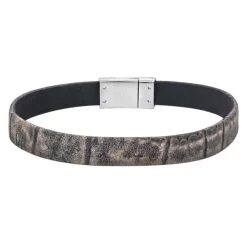 Nordahl - Herre armbånd i grå brunligt kalveskind - 809701392