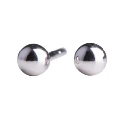 Nordahl - Rohdineret sølv Kugle ørestik, 3mm - 30252350900