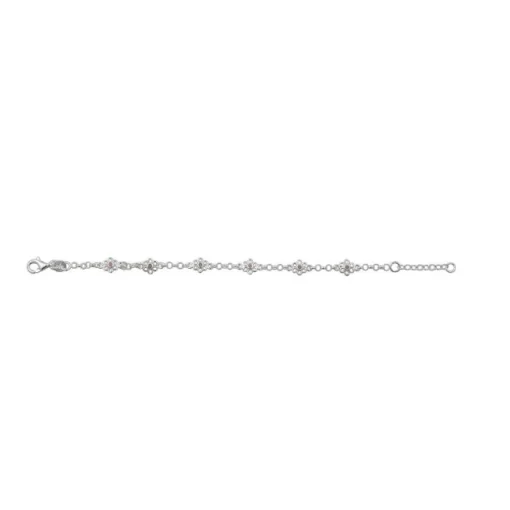 Nordahl - Sølv armbånd med blomster - 80250120900
