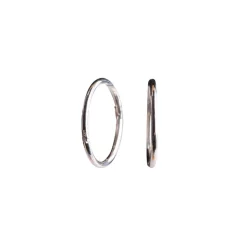 Nordahl - Sølv creol med clik lås, 12mm - 30108040900