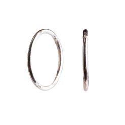 Nordahl - Sølv creol med kliklås, 14mm - 30108000900