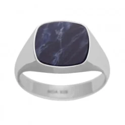 Nordahl - Sølv Herrering med sten af sodalite - 106700209