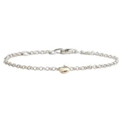 Nordahl -Sølv barne armbånd med guld hjerte - 80825010900