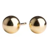 Nordahl-Forgyldt kugle øreringe 6mm - 30252565900
