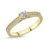 Nuran - Bella ring i 14 karat guld med diamanter - l1965015rg