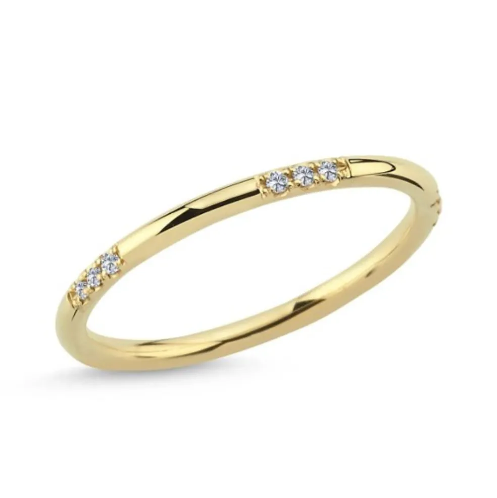 Nuran - Noelle 14 karat guld ring med 0,075ct diamanter - a30620075rg