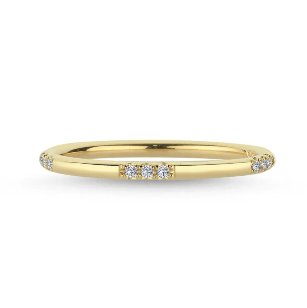 Nuran - Noelle 14 karat guld ring med 0,075ct diamanter - a30620075rg