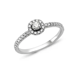 Nuran - Sofia ring i 14kt. hvidguld med 0,25 ct. diamant - L1812HG
