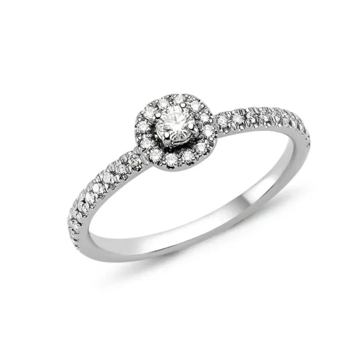 Nuran - Sofia ring i 14kt. hvidguld med 0,25 ct. diamant - L1812HG