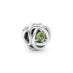 Pandora - August charm med grøn fødselssten - 790065c03