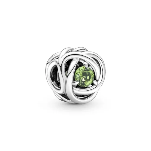 Pandora - August charm med grøn fødselssten - 790065c03