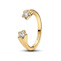 Pandora - Åben stjerneskuds ring i forgyldt - 163582c01