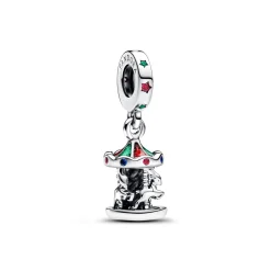 Pandora - Bevægelig karussel charm i sølv - 793586c01