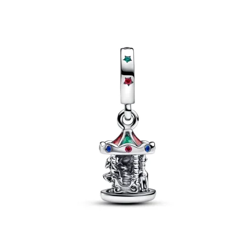 Pandora - Bevægelig karussel charm i sølv - 793586c01