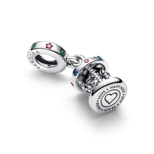 Pandora - Bevægelig karussel charm i sølv - 793586c01