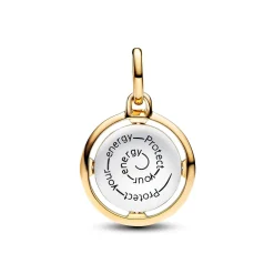 Pandora - Bi Medaljon vedhæng med forgyld og sølv - 763417c01