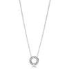 Pandora - Cirkel vedhæng med kæde - 397436cz-45