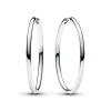 Pandora - Creoler i sølv 38x2,3mm med klicklås - 293336c00