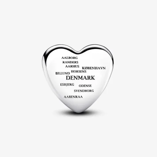 Pandora - Danmark charm flag og bynavne - 792015c00