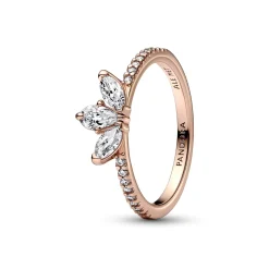 Pandora - Diadem ring Rose forgyldt med sten - 182392c01