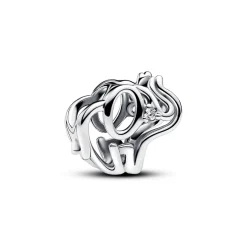 Pandora - Elefant charm der er åbent og med sten i øjet - 793345c01