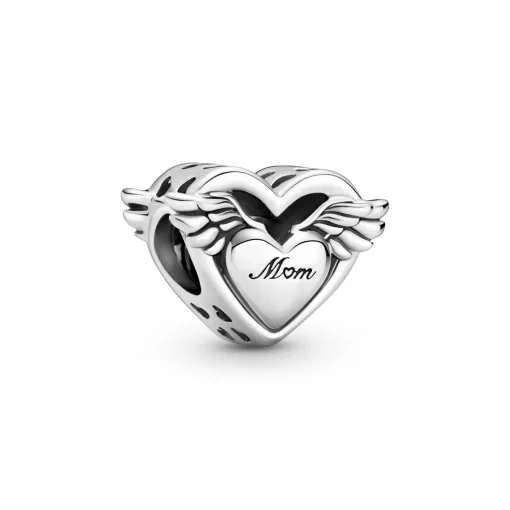 Pandora - Englevinger og mom charm i sølv - 799367c00