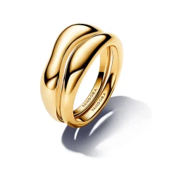 Pandora - Essence 2 ringe i forgyldt som et sæt - 163264c00