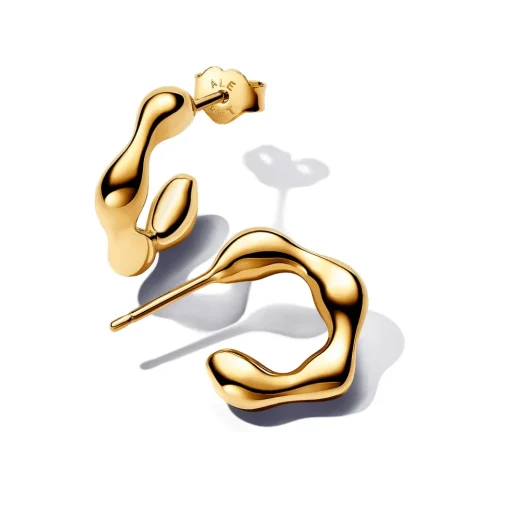 Pandora - Essence forgyldte hoops med stik - 263269c00