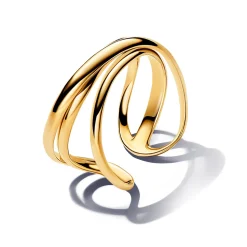 Pandora - Essence trippel tråd ring i guldbelagt - 163284c00