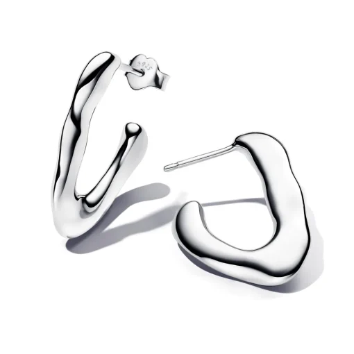 Pandora - Essence V-formet organiske sølv creol - 293290c00