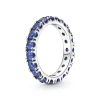 Pandora - Eternity ring med funklende blå sten - 190050C02