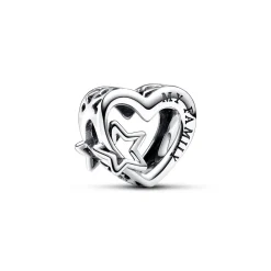 Pandora - Familie hjerte og stjerne charm - 792829c00