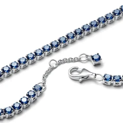 Pandora - Funklende blå tennisarmbånd i Sterling sølv - 591469c02
