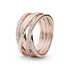 Pandora - Funklende cocktail ring - 180919CZ